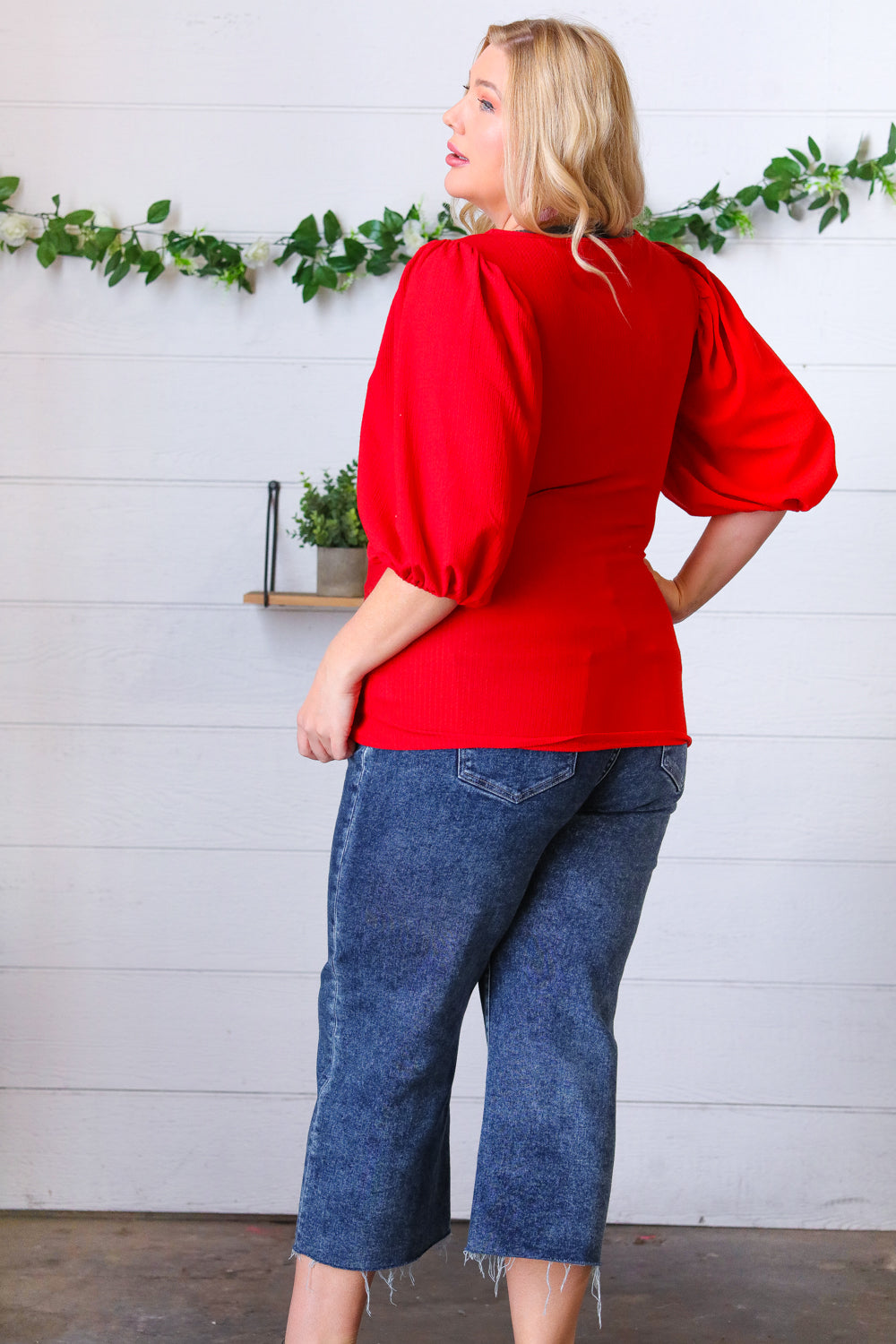 Look My Way Puff Sleeve Blouse   