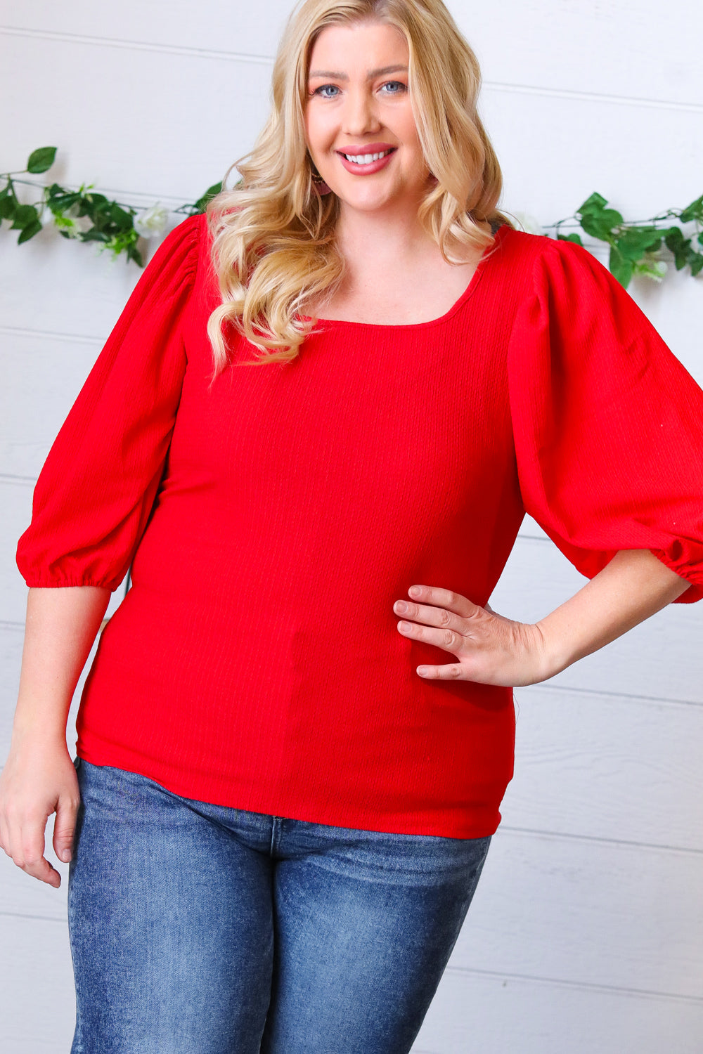 Look My Way Puff Sleeve Blouse   