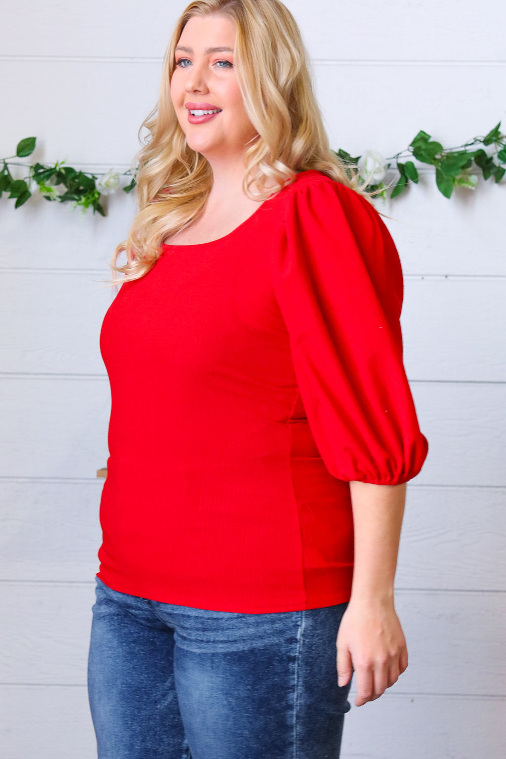 Look My Way Puff Sleeve Blouse   
