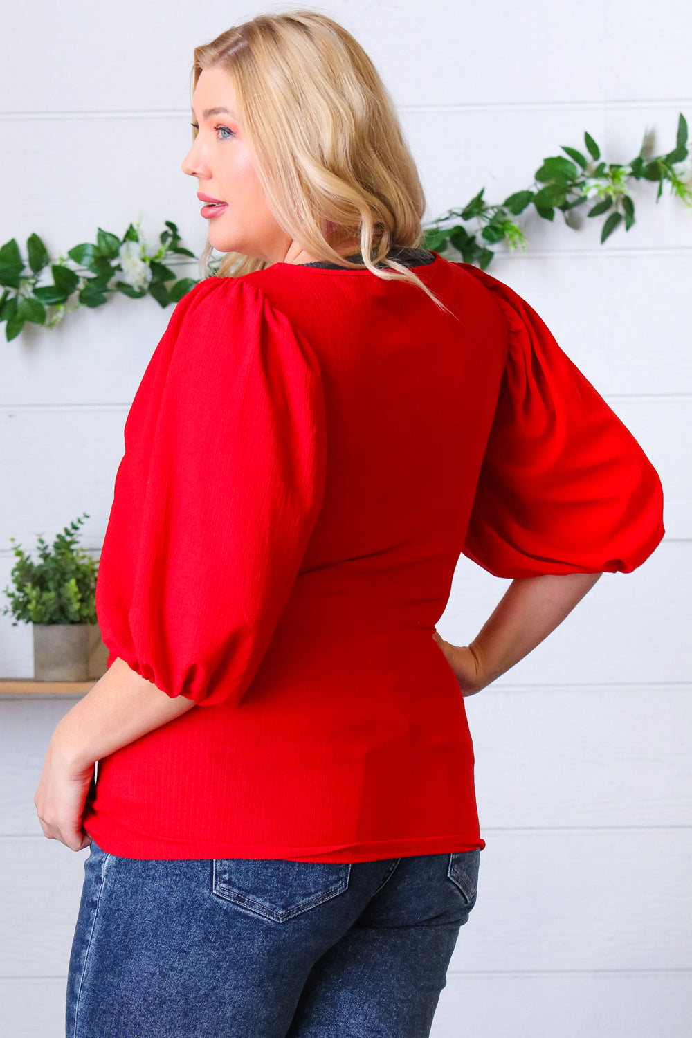 Look My Way Puff Sleeve Blouse   