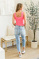 Judy Blue Caroline Mid-Rise Destroyed Hem Boyfriend Jeans   