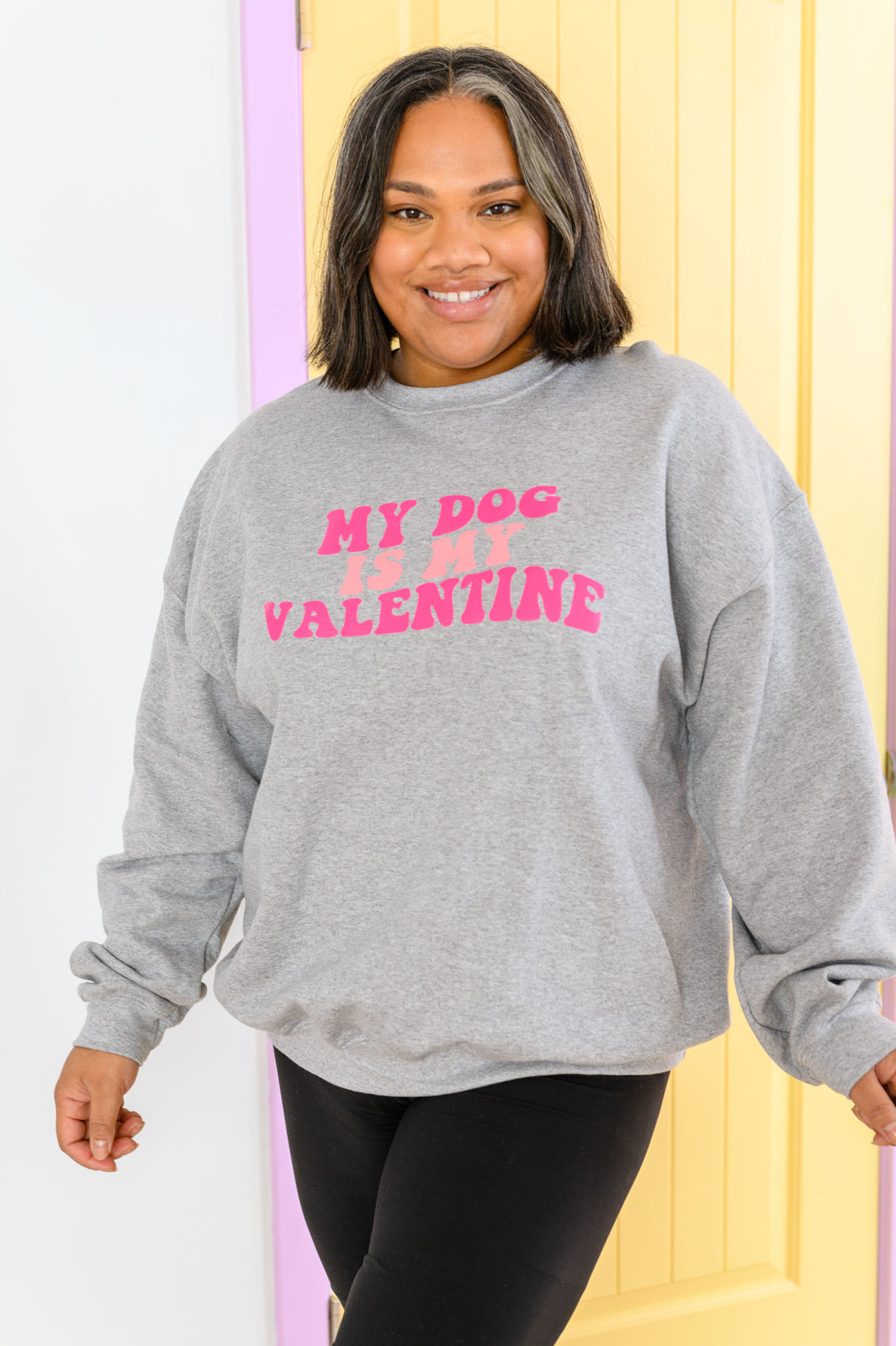 My Dog Is My Valentine Graphic Sweatshirt   