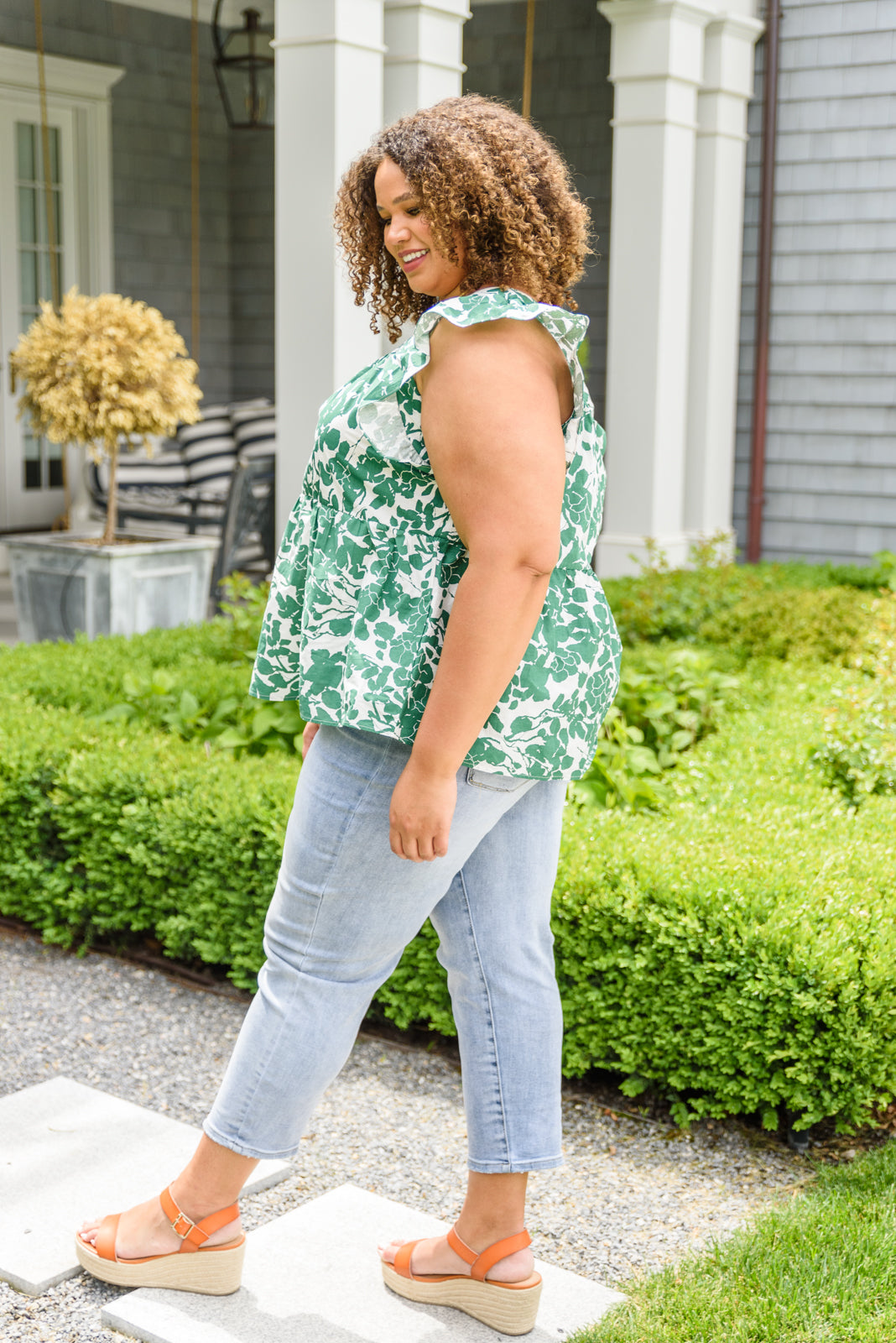 Shamrock Blossom Babydoll Top   