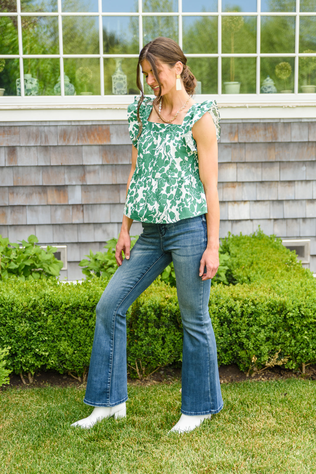 Shamrock Blossom Babydoll Top   