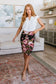 Perfectly Pristine Floral Pencil Skirt   