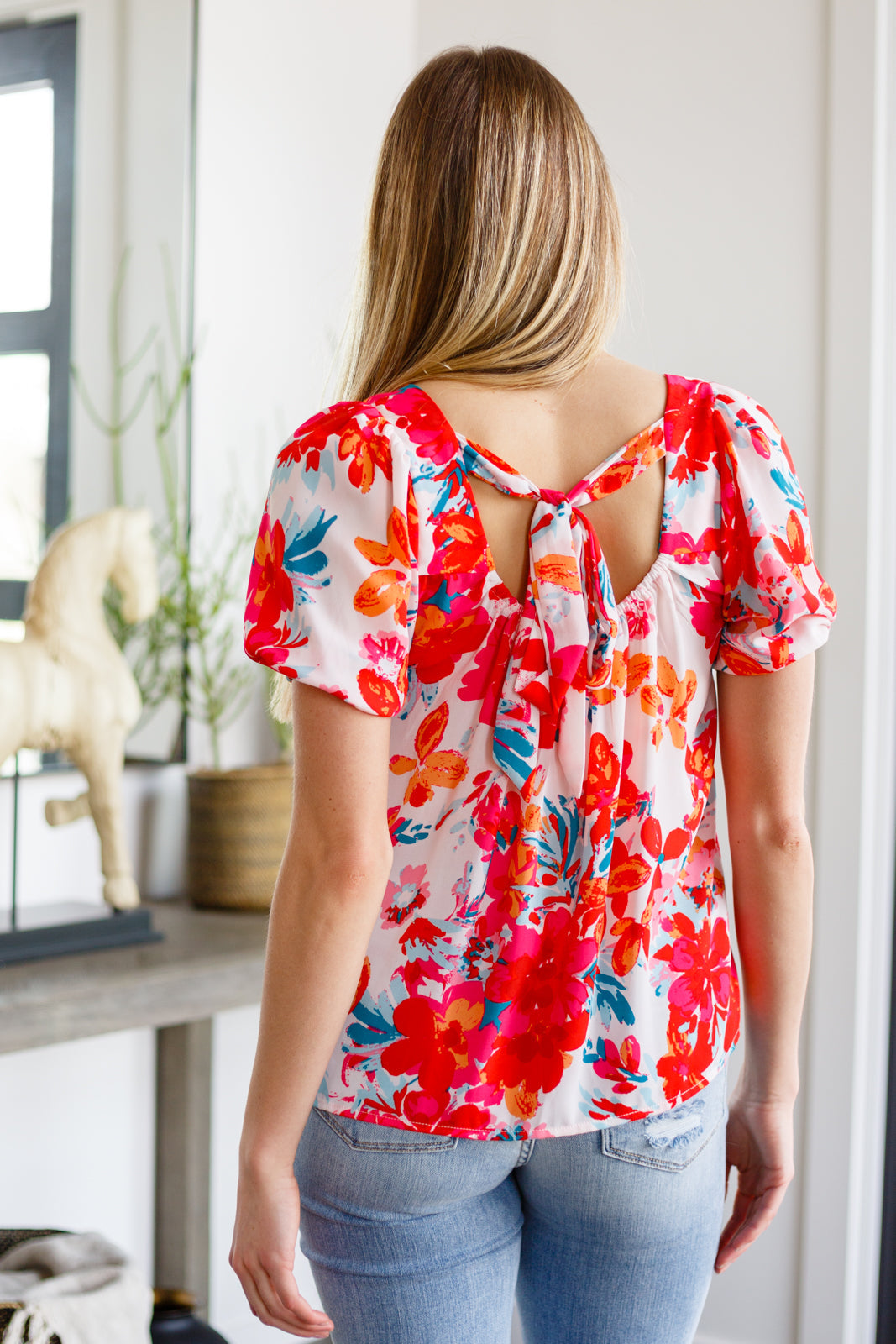 Georgia Floral Puff Sleeve Blouse   