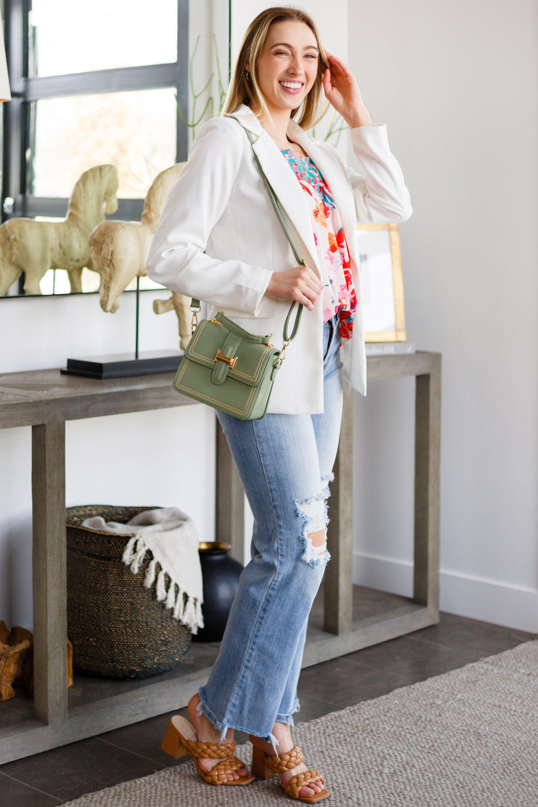 Georgia Floral Puff Sleeve Blouse   