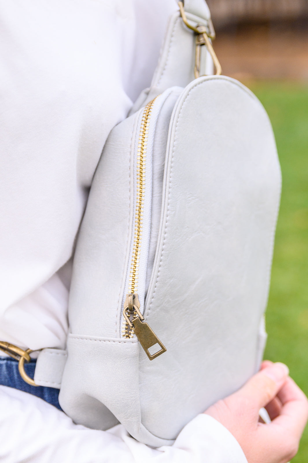 Check This Sling Bag in Stone   