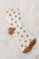 Celeste Star Design Socks In White   