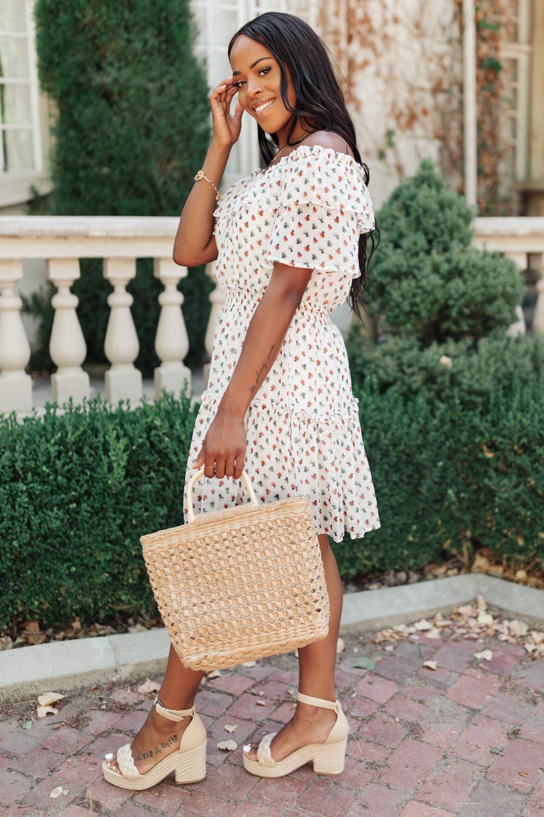 Thinking of You Floral Ruffle Dress   