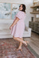 Garden Tea Party Pink Checkered Babydoll Dress   