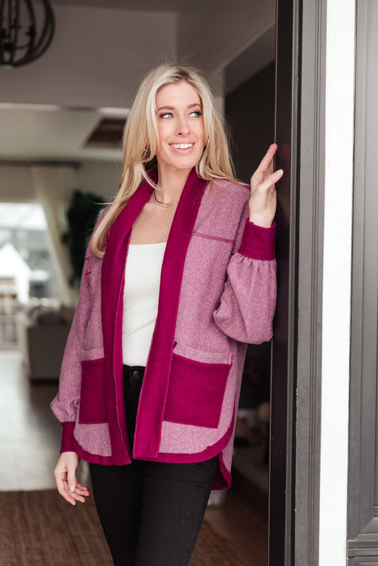 Speak Your Heart Jacket In Rose