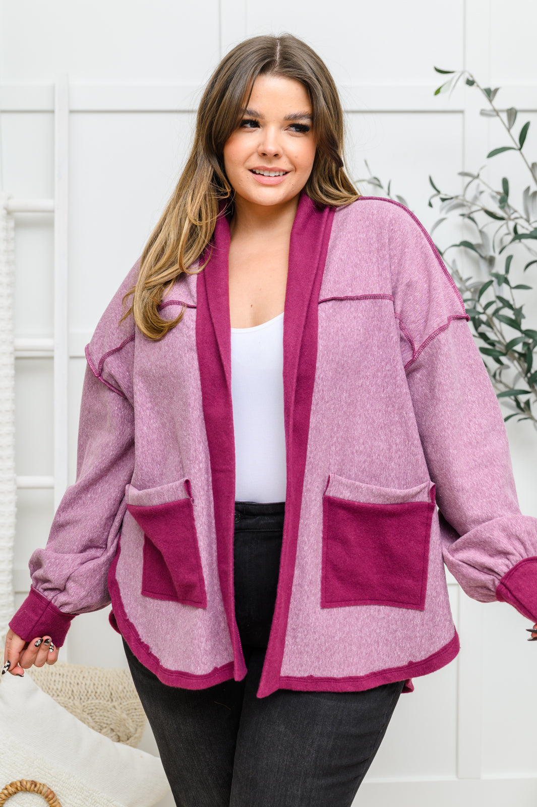 Speak Your Heart Jacket In Rose   