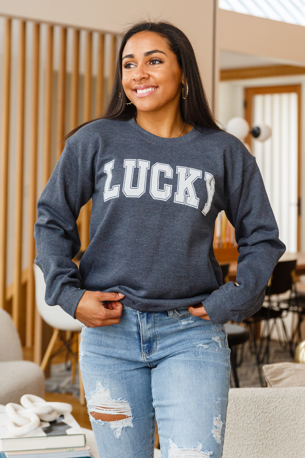 Lucky Sweatshirt S Charcoal 