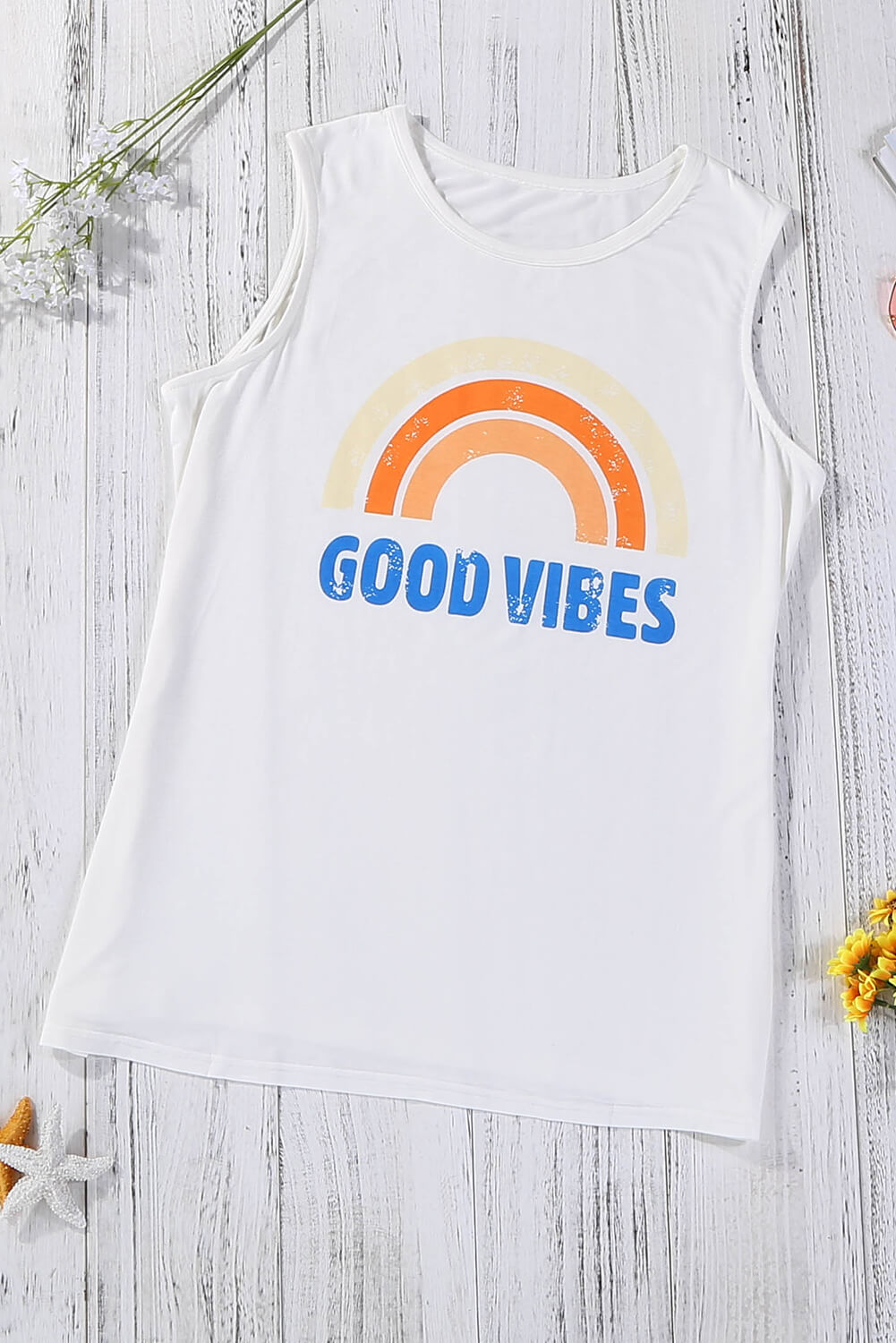 Good Vibes Rainbow Tank   