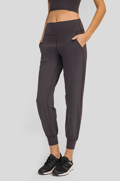 Wide Waist Jogger Pants Dark Gray 4 