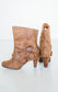 Maeve Pullover Ankle Booties in Brown   