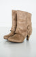 Maeve Pullover Ankle Booties in Taupe   