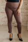 Just Like Magic Ankle Crop Skinny Pants in Mocha Mocha 1XL 