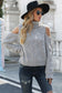 Cold Shoulder Textured Turtleneck Sweater   