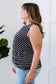 Go Your Own Way Striped Twist Detail Tank   
