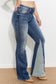 Judy Blue Split Decision Mid-Rise Panel Flare Jeans   