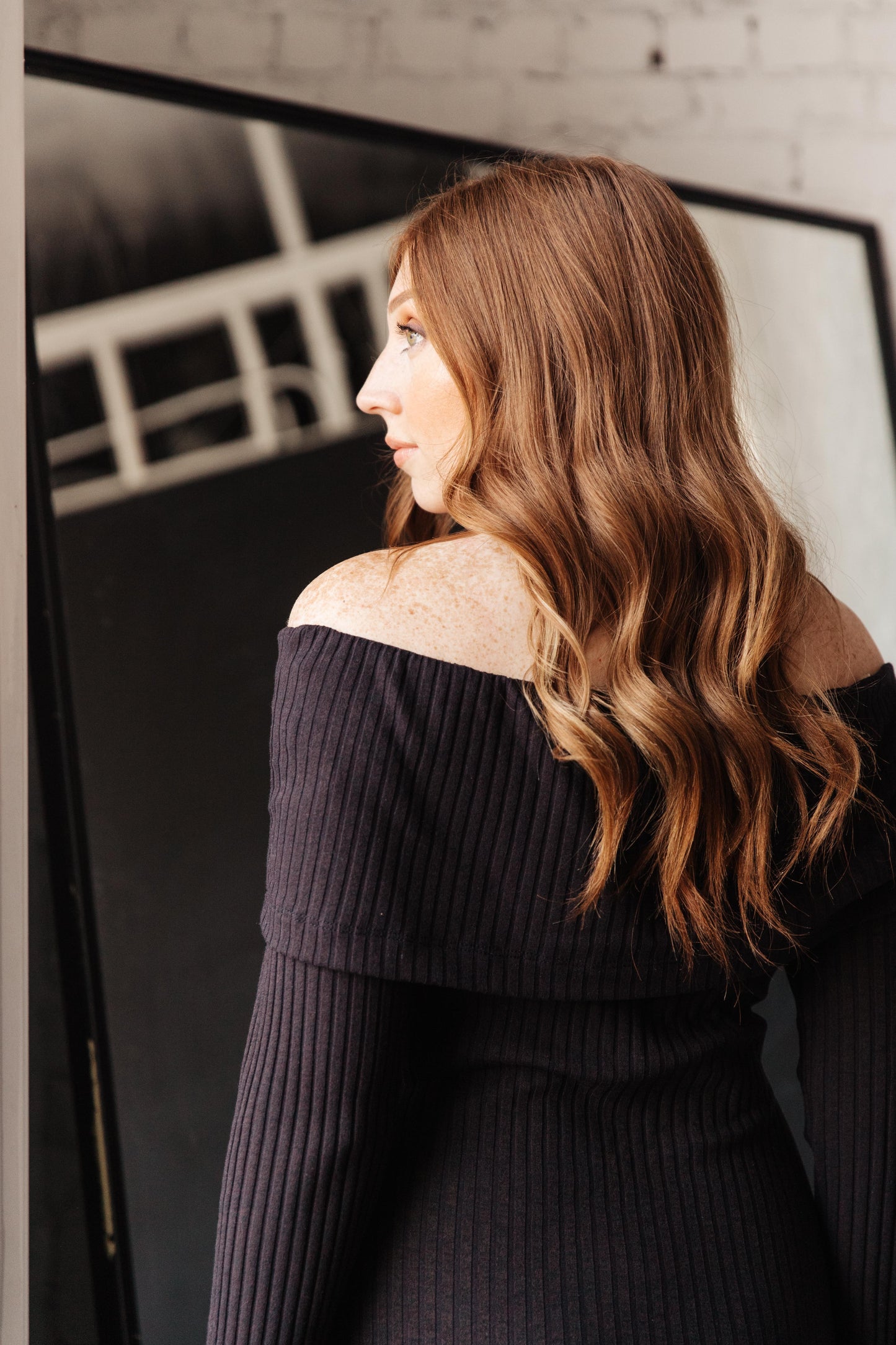 The Perfect Night Sweater Dress in Black   